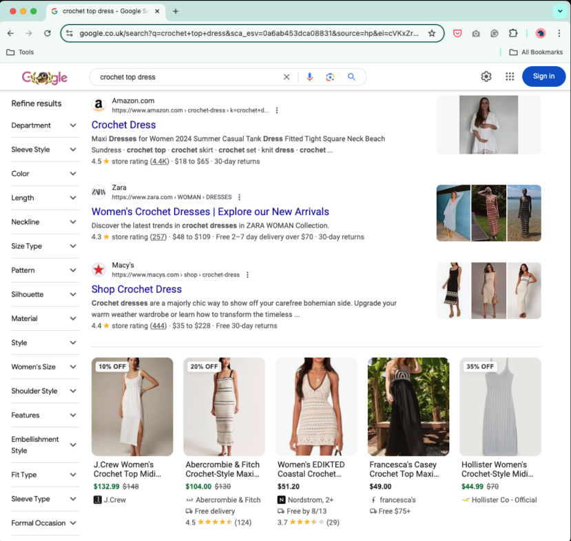 Search results for “crochet top dress”